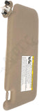 APDTY 144792 Replacement Sun Visor Panel Front Left (Driver-Sid, Beige, w/Light)