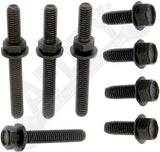 APDTY 14518 Exhaust Manifold To Cylinder Head Stud Nut Hardware Kit (3/8-16")