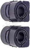 APDTY 146775 Sway Bar To Frame Mount Bushing Set; Rear Left & Right