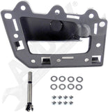 APDTY 153651 Interior Door Handle Replacement Kit Chrome Lever, Black Housing