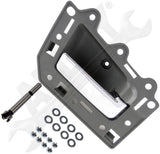 APDTY 153653 Interior Door Handle Replacement Kit Chrome Lever, Gray Housing