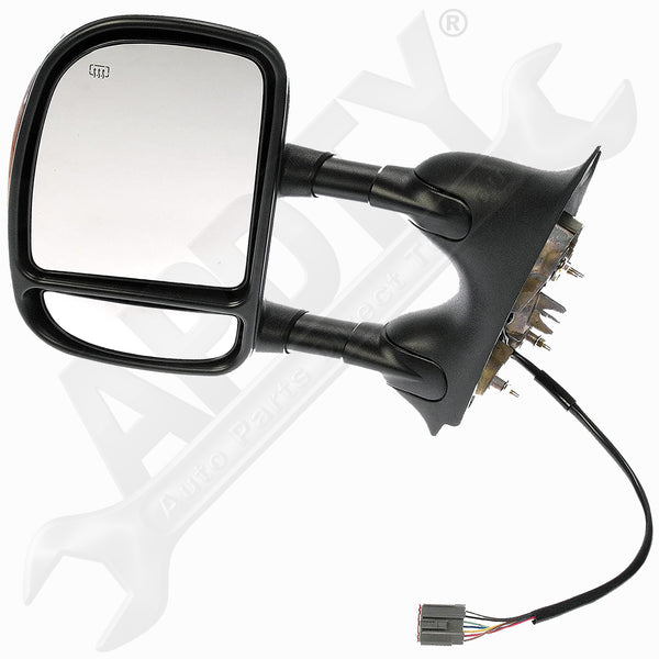 APDTY 153659 Side View Tow Mirror Assembly With Turn Signal In Cover Left