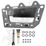 APDTY 153666 Interior Door Handle Replacement Kit Chrome Lever, Gray Housing