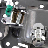 APDTY 153666 Interior Door Handle Replacement Kit Chrome Lever, Gray Housing