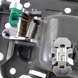 APDTY 153666 Interior Door Handle Replacement Kit Chrome Lever, Gray Housing