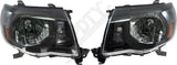 APDTY 154360 Black Bezel Performance Headlight Set