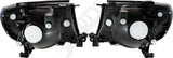 APDTY 154360 Black Bezel Performance Headlight Set