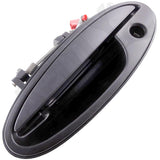 APDTY 154367 Exterior Door Handle Front Left (Driver) Smooth Black With Key Hole