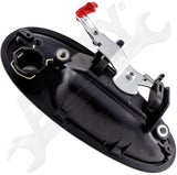 APDTY 154367 Exterior Door Handle Front Left (Driver) Smooth Black With Key Hole
