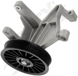 APDTY 154394 A/C Bypass Pulley Assembly w/Bracket