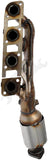 APDTY 154433 Catalytic Converter with Integrated Exhaust Manifold