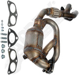 APDTY 154437 Catalytic Converter with Integrated Exhaust Manifold