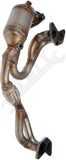APDTY 154437 Catalytic Converter with Integrated Exhaust Manifold