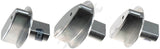 APDTY 154570 A/C Heater Control Knobs Billet 3Pcs