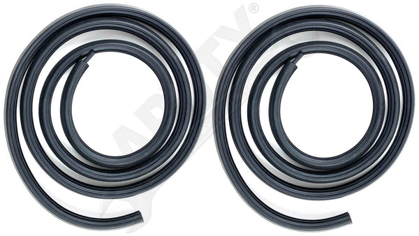 APDTY 154578 Door Seal On The Body Rubber Weatherstrip Kit Front Left and Right