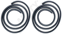 APDTY 154581 Front Door Rubber Weatherstrip Seal Set (Crew Cab or Standard Cab)
