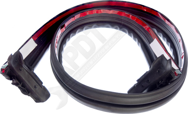 APDTY 154590 Windshield Header Rubber Weatherstrip Seal Hard/Soft (55397454AM)