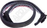 APDTY 154590 Windshield Header Rubber Weatherstrip Seal Hard/Soft (55397454AM)
