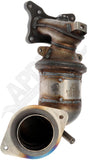 APDTY 155276 Catalytic Converter with Integrated Exhaust Manifold