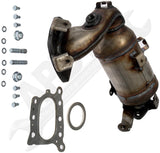 APDTY 155287 Catalytic Converter with Integrated Exhaust Manifold