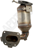 APDTY 155287 Catalytic Converter with Integrated Exhaust Manifold
