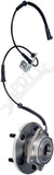 APDTY 155419 Wheel Hub And Bearing Assembly Front