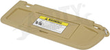 APDTY 155534 Sun Visor Assembly; Right; Cloth; Beige