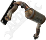 APDTY 155895 Catalytic Converter with Integrated Exhaust Manifold