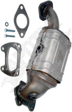 APDTY 155896 Catalytic Converter with Integrated Exhaust Manifold