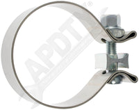 APDTY 156075 Exhaust Down Pipe V-Band Clamp