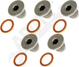 APDTY 156319x5 Oil Drain Plug M16-1.50 Allen Head Replaces 11137585928; (5-Pack)