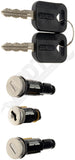 APDTY 156320 Door Lock Cylinder With Ignition Cylinder Replaces 23054122