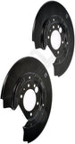 APDTY 156355 Rear Brake Backing Plate - 1 Pair Replaces 6W1Z2B582C