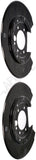 APDTY 156355 Rear Brake Backing Plate - 1 Pair Replaces 6W1Z2B582C