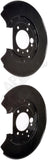 APDTY 156355 Rear Brake Backing Plate - 1 Pair Replaces 6W1Z2B582C