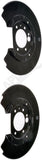 APDTY 156355 Rear Brake Backing Plate - 1 Pair Replaces 6W1Z2B582C