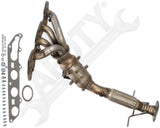 APDTY 156374 Catalytic Converter with Integrated Exhaust Manifold