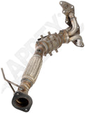 APDTY 156374 Catalytic Converter with Integrated Exhaust Manifold