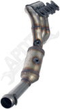 APDTY 156375 Catalytic Converter with Integrated Exhaust Manifold