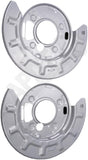 APDTY 156392 Rear Brake Backing Plate - 1 Pair Replaces 22937748, 22937749