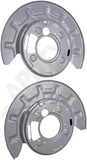 APDTY 156392 Rear Brake Backing Plate - 1 Pair Replaces 22937748, 22937749