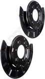 APDTY 156393 Rear Brake Backing Plate - 1 Pair Replaces 20815388