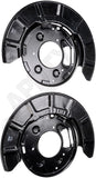 APDTY 156393 Rear Brake Backing Plate - 1 Pair Replaces 20815388