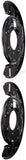 APDTY 156393 Rear Brake Backing Plate - 1 Pair Replaces 20815388