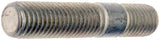 APDTY 156457 SAE Double Ended Stud 1 - Knurl, 2.9 In. Length
