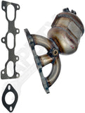 APDTY 156552 Catalytic Converter with Integrated Exhaust Manifold