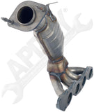 APDTY 156553 Catalytic Converter with Integrated Exhaust Manifold