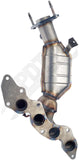 APDTY 156553 Catalytic Converter with Integrated Exhaust Manifold