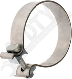 APDTY 156650 Stainless Steel 4" inch Exhaust Clamp