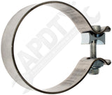 APDTY 156650 Stainless Steel 4" inch Exhaust Clamp